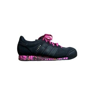 Adidas Samoa Black Suede Sneakers Womens Size 8 EU 40 Butterfly Pink  Streetwear